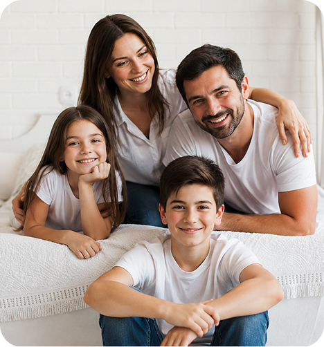 Family playing